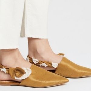 SAM EDELMAN "RIVERS" ROPE SATIN FLATS